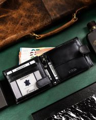 shumee Darilni komplet: moška usnjena denarnica in obesek za ključe - Rovicky