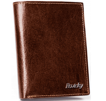 shumee Velika moška denarnica iz polnozrnatega usnja - Rovicky