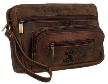 shumee Usnjena torbica z udobnim zapestnim trakom - Always Wild