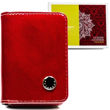 shumee Ženska usnjena denarnica PTN PH33-1-SAF-1610 rdeča