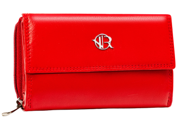 shumee Ženska usnjena denarnica R-D1511-NCD-BL-2976 rdeča