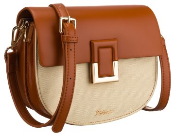 shumee Ženska torba PTN Peony-1443 ekru-rjava