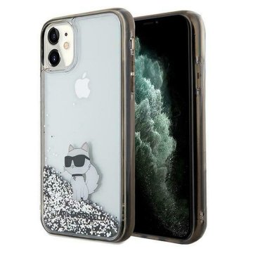 Karl Lagerfeld KARL LAGERFELD ovitek za IPHONE 11 KLHCN61LKCNSK (Liquid Glitter C) prozoren