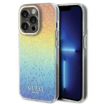 Guess GUESS ovitek za IPHONE 14 Pro GUHCP14LHDECMI (IML Faceted Mirror / disco iridescent) večbarven