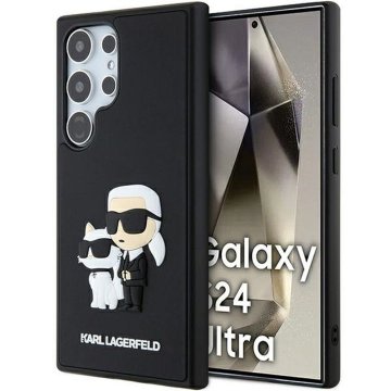 Karl Lagerfeld KARL LAGERFELD ovitek za SAMSUNG S24 Ultra KLHCS24L3DRKCNK (3D RUBBER KC NFT) črn