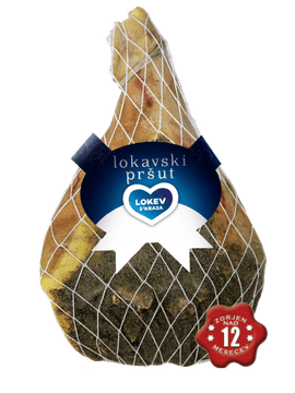 Lokev Lokavski pršut s kostjo 12 mescev 7,2kg