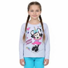 Disney DISNEY Minnie Mouse BOMBAŽNE pižame za deklice, DVODELENE pižame z dolgimi rokavi, 100% BOMBAŽ 116cm