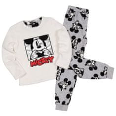 Disney DISNEY Mickey Mouse Dvodelne pižame za deklice, TOPLE FLISOVNE pižame z dolgimi rokavi 128cm