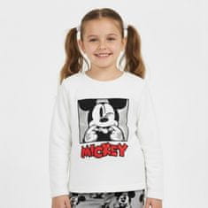 Disney DISNEY Mickey Mouse Dvodelne pižame za deklice, TOPLE FLISOVNE pižame z dolgimi rokavi 128cm