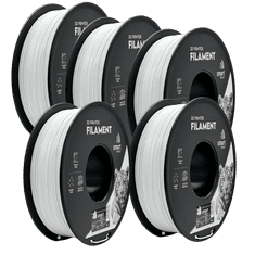 Smart Print 5x HS‑PLA Bela Filament 1.75 mm - Smart Print Visoko Hitrostni Filament za 3D Tisk (1kg Kolut)