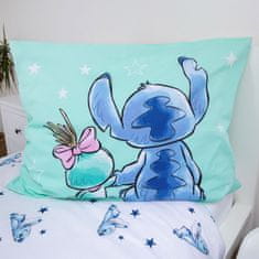 Disney DISNEY Stitch DVOJNA STRAN, otroška posteljnina z zadrgo, 100% BOMBAŽ 140x200+70x90 cm OEKO-TEX
