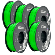 Smart Print 5x HS‑PLA Zelena Filament 1.75 mm - Smart Print Visoko Hitrostni Filament za 3D Tisk (1kg Kolut)