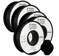 Professional Lab 5x PLA Mat Črna Filament 1.75 mm - Professional Lab Biološko Razgradljiv PLA (1kg Kolut)