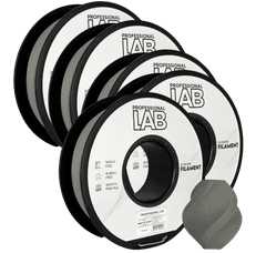 Professional Lab 5x PLA Mat Siva Filament 1.75 mm - Professional Lab Biološko Razgradljiv PLA (1kg Kolut)