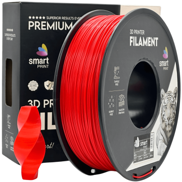 Smart Print PLA Rdeča Filament 1.75 mm - Smart Print Biološko Razgradljiv PLA (1kg Kolut)