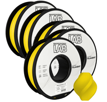 Professional Lab 5x PLA Rumena Filament 1.75 mm - Professional Lab Biološko Razgradljiv PLA (1kg Kolut)