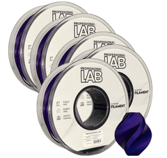 Professional Lab 5x Silk PLA Trojna Barva modra vijolična črna filament 1.75mm - Professional Lab Sijajni Filament za 3D Tisk (1kg Kolut)