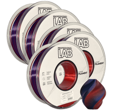 Professional Lab 5x Silk PLA Trojna Barva Večerni Mir filament 1.75mm - Professional Lab Sijajni Filament za 3D Tisk (1kg Kolut)