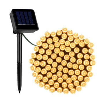 Linder Exclusiv Solarni svetlobna veriga 150 LED Topla bela