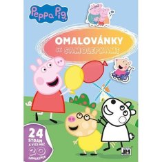 Peppa Pig - pobarvanka A4 z nalepkami