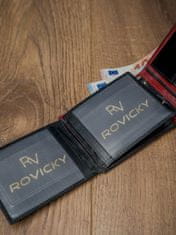 shumee Dvobarvna vodoravna denarnica iz pravega usnja - Rovicky