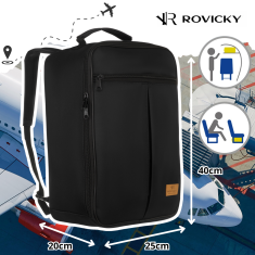 shumee Potovalni nahrbtnik, idealen za ročno prtljago - Rovicky