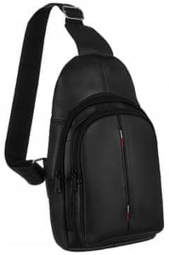 shumee Moški usnjen nahrbtnik z eno ramo