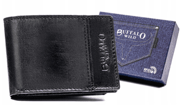 shumee Majhna moška usnjena denarnica brez zaponke - Buffalo Wild
