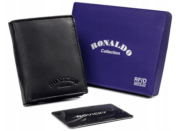 shumee Majhna moška usnjena denarnica brez zaponke - Ronaldo