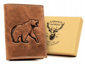 shumee Velika, navpična moška denarnica iz pravega usnja - Always Wild