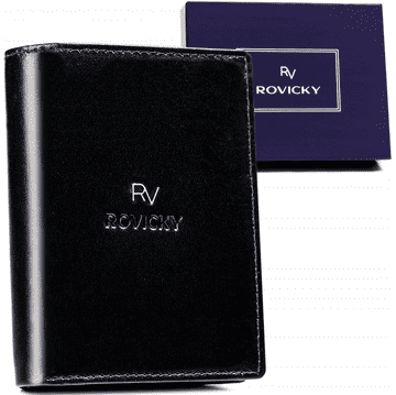 shumee Obsežna moška denarnica iz naravnega usnja - Rovicky