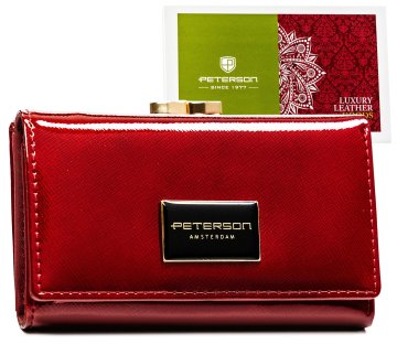 shumee Ženska usnjena denarnica PTN PH23-1-SAF-1932 RDEČA