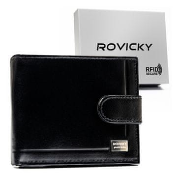 shumee Usnjena denarnica CPR-10L-NBAR-7643 Črna