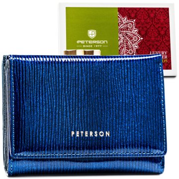 shumee Ženska usnjena denarnica PTN 15-09-PR-8324 Modra