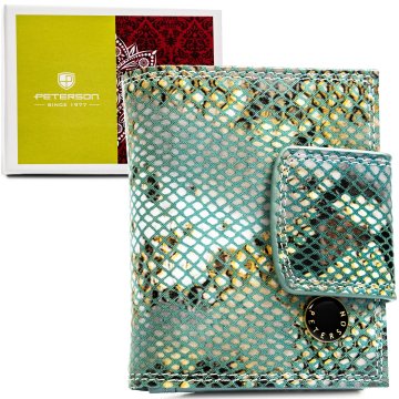 shumee Ženska usnjena denarnica PTN 42329-SFL-6242 modra