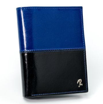 shumee Usnjena navpična dvobarvna zložljiva RFID denarnica - Rovicky