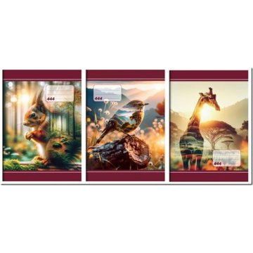 Notes Šolski zvezek 444 Šport (A4, linija 8 mm, 40 listov)