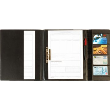 Karton P+P Zapiralna pisalna podloga A4, črna