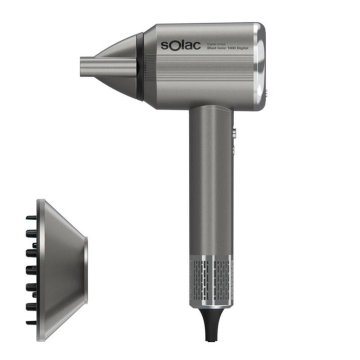 SOLAC Fén na vlasy , SB7950 Ionic, bezkartáčový digitální motor, 9 kombinací teplot, funkce paměti, ION-POWER, 1600 W