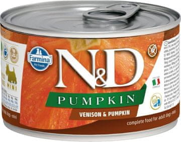 N&D Konzerva N&amp;D Dog Venison &amp; Pumpkin 140g