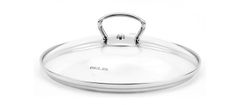 Belis Stekleni pokrov z ročajem iz nerjavečega jekla 14 cm