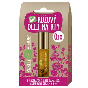 Purity Vision Bio rožnato olje za ustnice Q10 10 ml