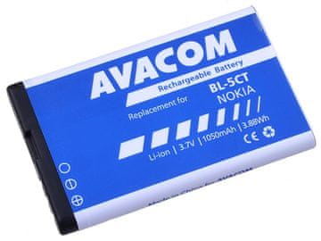 Avacom Baterija za Nokia 6303, 6730, C5 Li-Ion 3,7V 1050mAh (nadomestna baterija BL-5CT) - ni originalna