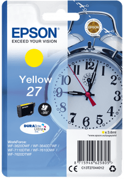 Epson Singlepack rumeno 27 črnilo DURABrite Ultra C13T27044012