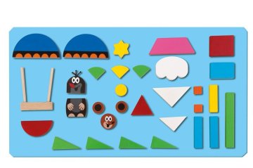 DETOA Krtek na poti - Magnetni koščki 31 kosov v škatli