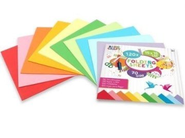 Basic Grafix Komplet barvnih papirjev 15 x 15 cm, 70 g/m2 -120 kosov