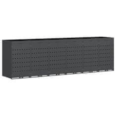 Vidaxl Shranjevanje kolesnega zaboja za 6 zabojev Antracit