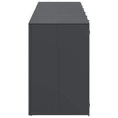 Vidaxl Shranjevanje kolesnega zaboja za 3 zaboje 340 x 77.5 x 115.5 cm