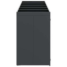 Vidaxl Shranjevanje kolesnega zaboja za 3 zaboje 340 x 77.5 x 115.5 cm