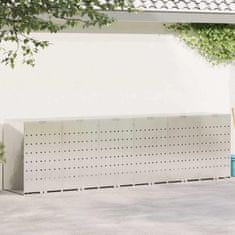 Vidaxl Shranjevanje kolesnega zaboja za 3 zaboje 340 x 77.5 x 115.5 cm